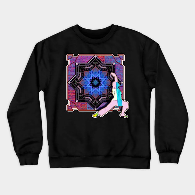 Yoga Geometry Crewneck Sweatshirt by crunchysqueak